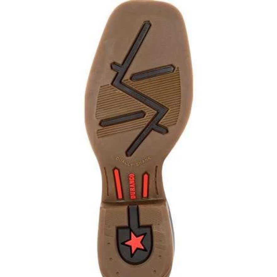 Boots & Shoes * | Durango Little Kid'S Blue And Brown Square Toe Boot