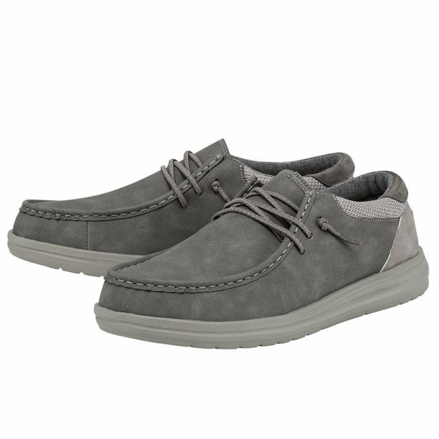 Boots & Shoes * | Heydude Hey Dude Paul Chukka Ice Grey