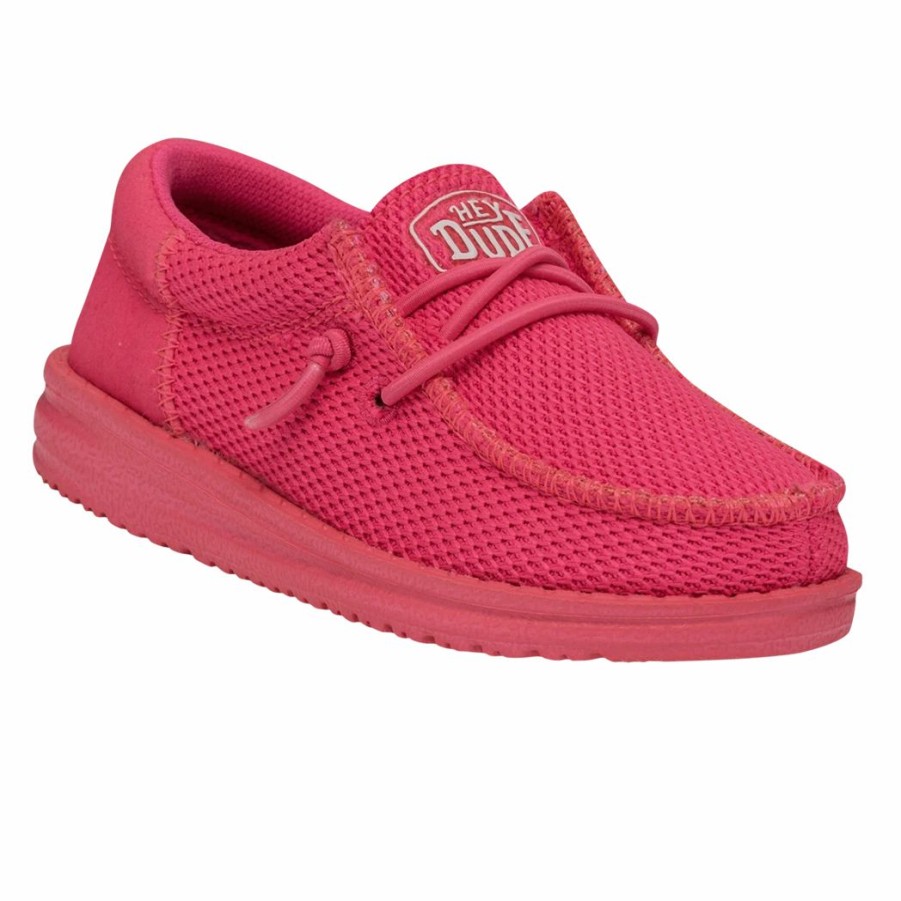 Boots & Shoes * | Heydude Hey Dude Toddler Funk Monochrome Electric Pink