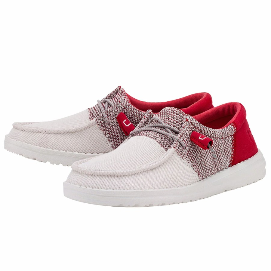 Boots & Shoes * | Heydude Hey Dude Wendy Sox Funk White Strawberry