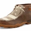 Boots & Shoes * | Twisted X Men'S Brown And Ivory Flag Driving Moc