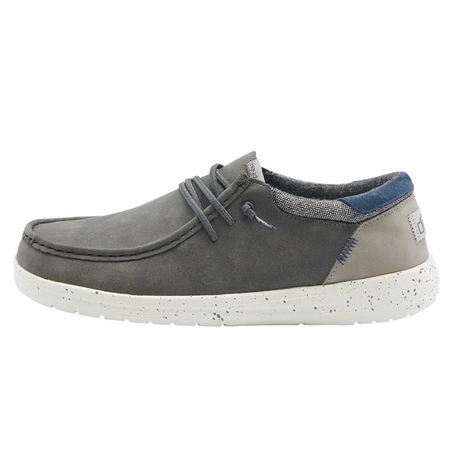 Boots & Shoes * | Heydude Hey Dude Paul Dark Grey
