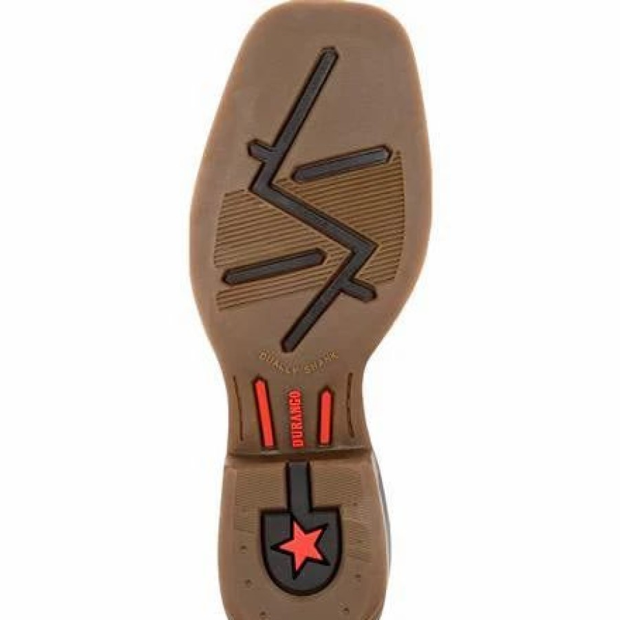 Boots & Shoes * | Durango Little Kid'S Chestnut And Red Square Toe Boot