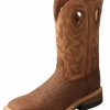 Boots & Shoes * | Twisted X Men'S Dark Brown Tan Composite Square Toe Boot