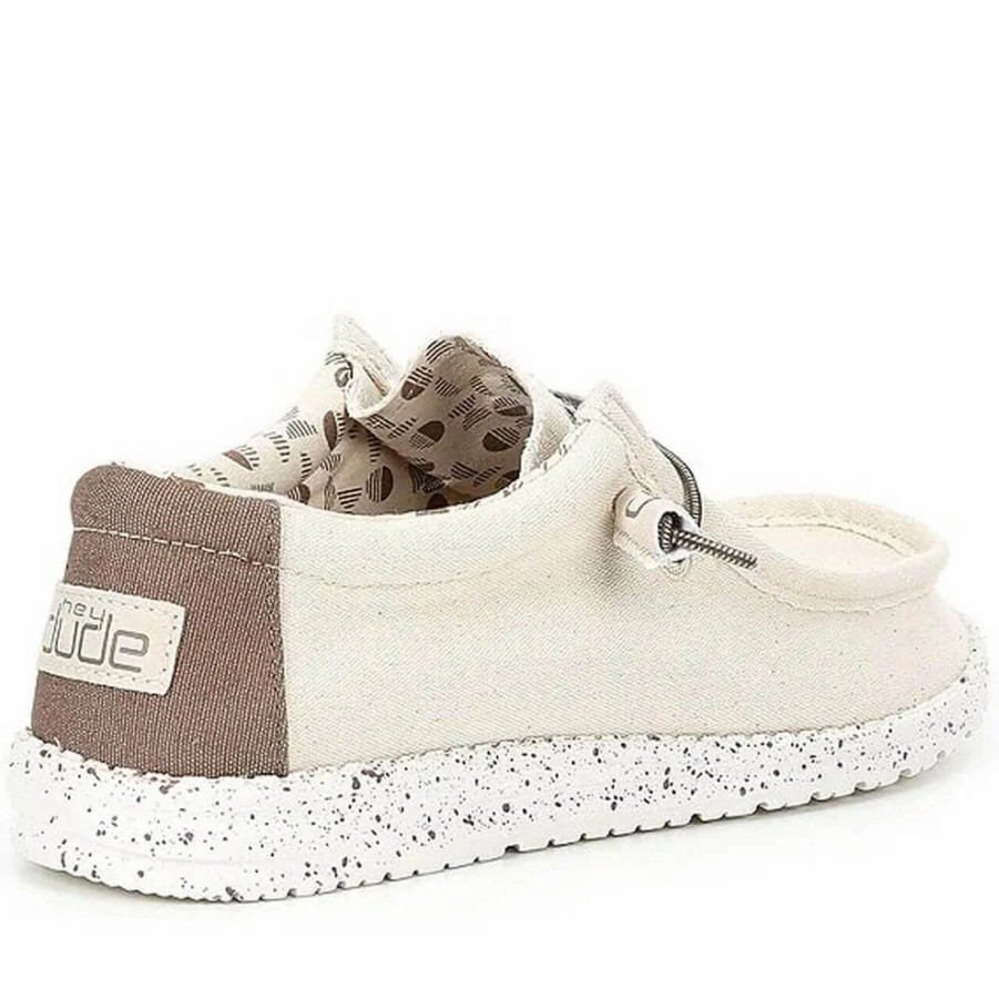 Boots & Shoes * | Heydude Hey Dude Men'S Wally Stretch Ivory Shoe