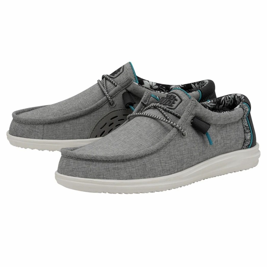 Boots & Shoes * | Heydude Hey Dude Wally H20 Graphite