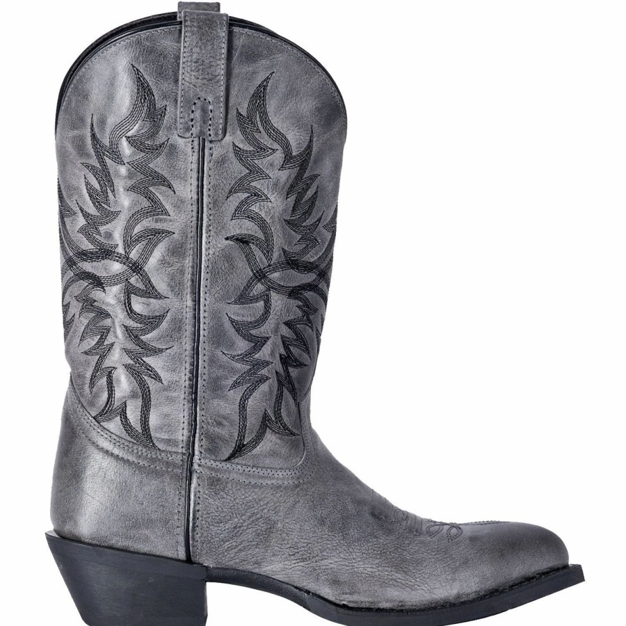 Boots & Shoes * | Laredo Men'S Grey Harding Round Toe Boot