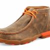 Boots & Shoes * | Twisted X Men'S Brown & Orange Driving Moc