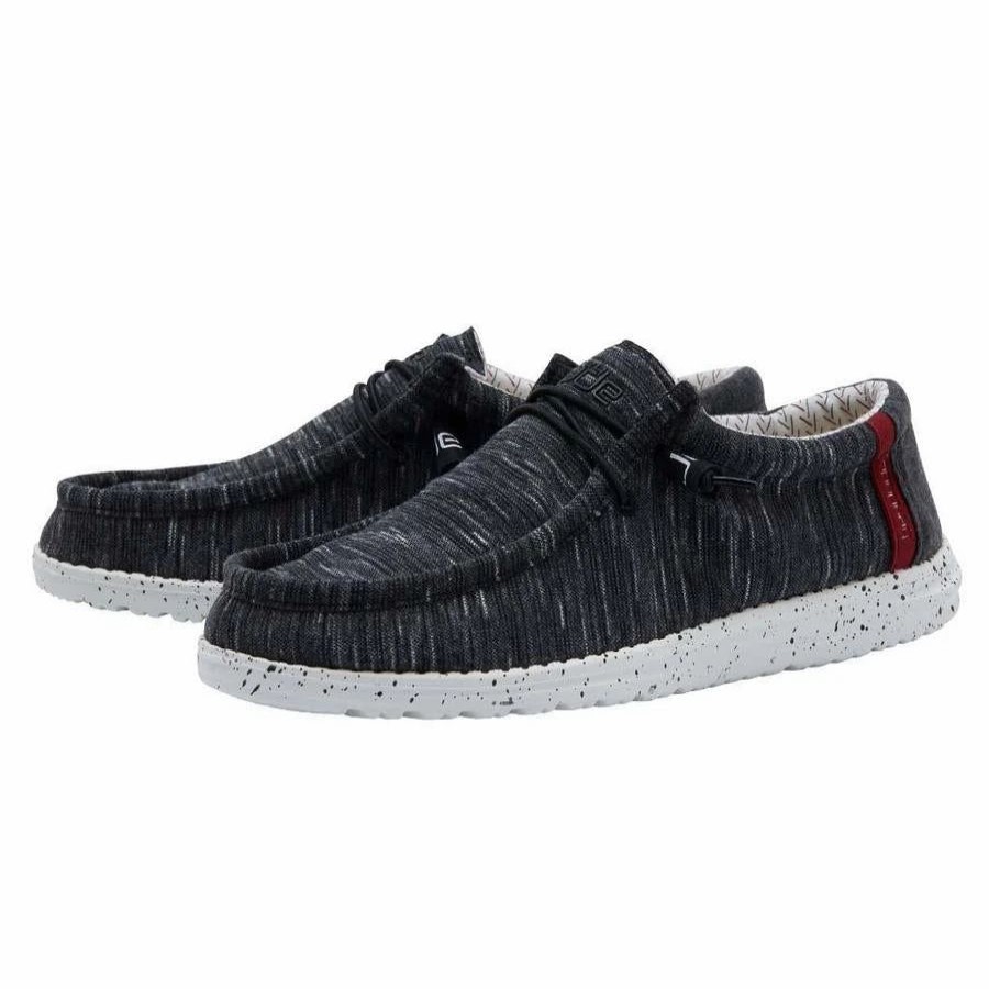 Boots & Shoes * | Heydude Hey Dude Men'S Heather Black