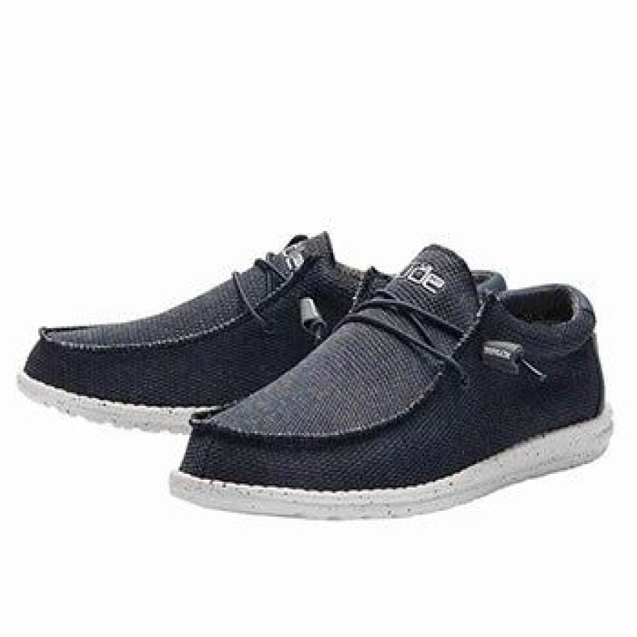 Boots & Shoes * | Heydude Hey Dude Wally Sox Navy Grey