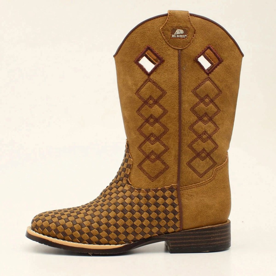 Boots & Shoes * | M&F Western Products, Inc Logan Dbl Toddler Basketweave Boots