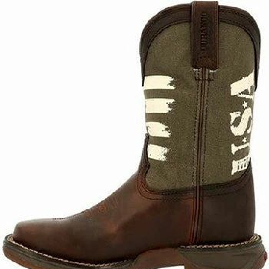 Boots & Shoes * | Rocky Shoes And Boots Lil' Rebel By Durango Little Kids Army Western Boot