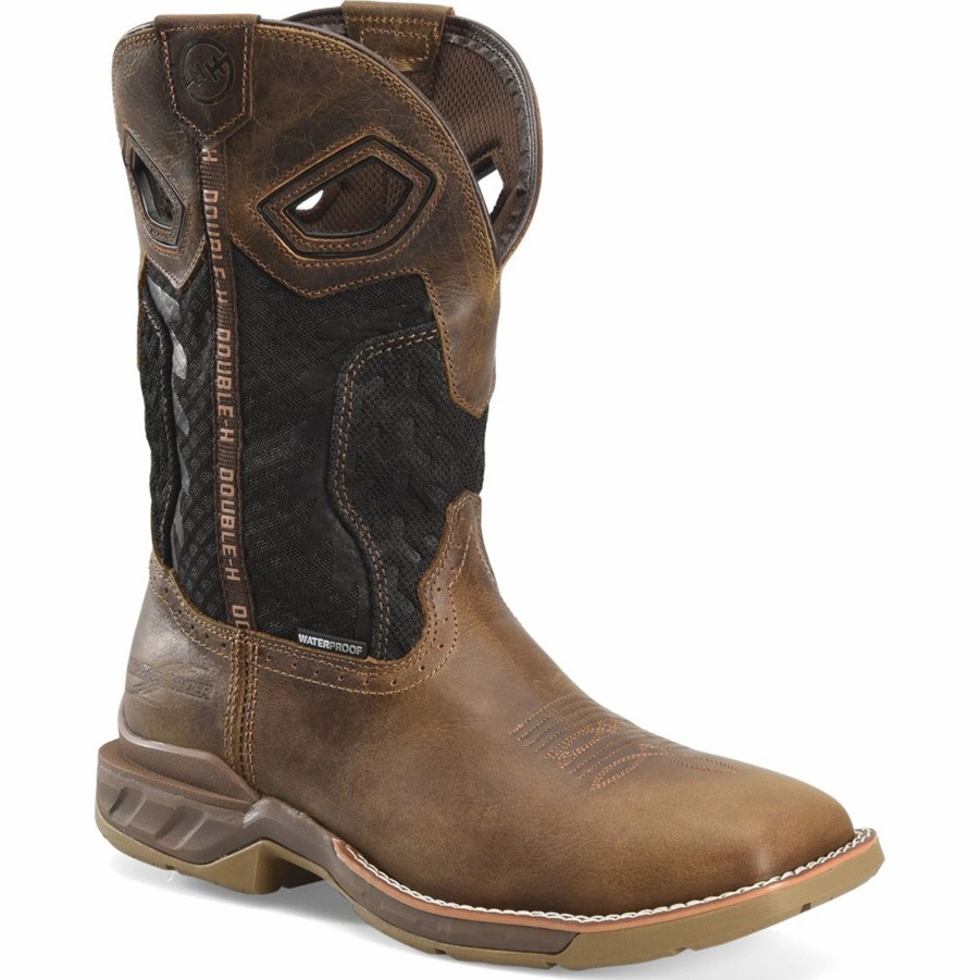 Boots & Shoes * | Double H Richland Shoe Co Brown Zenon Phantom Double H