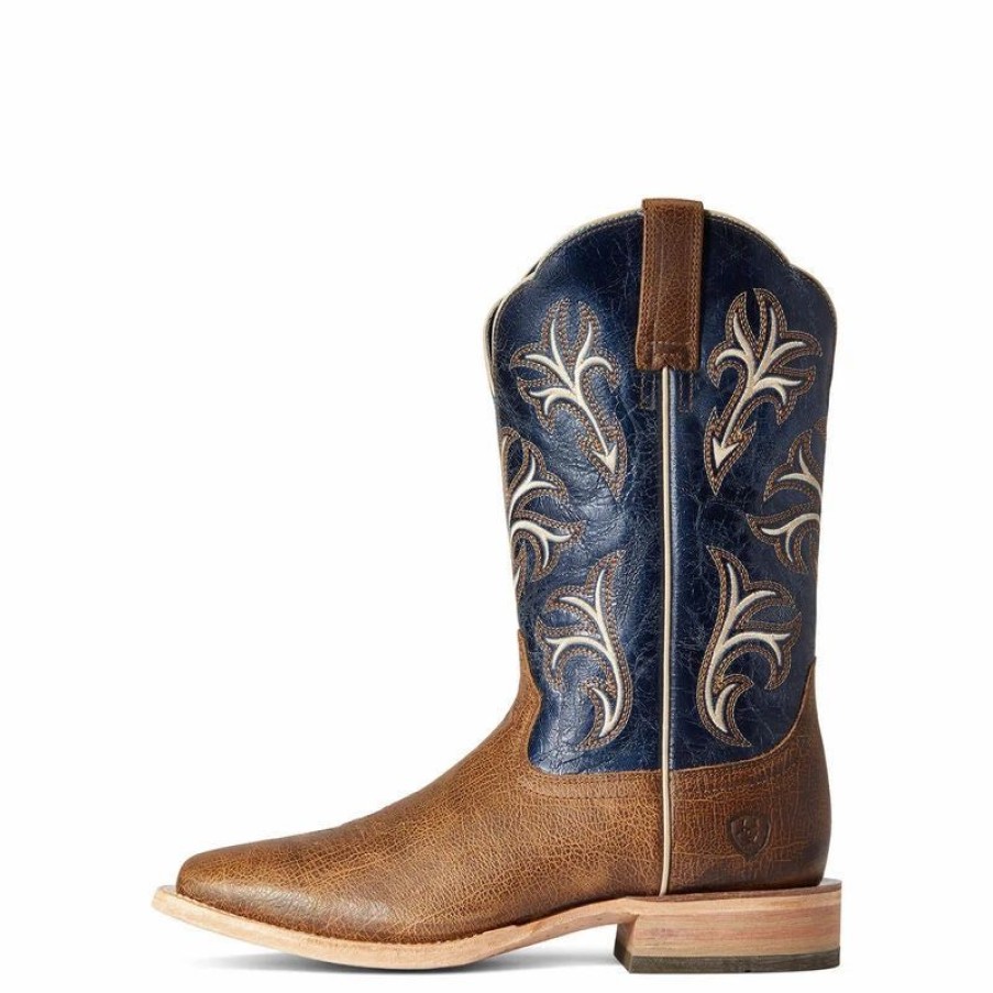 Boots & Shoes * | Ariat Mens Brown Cowboss Western Boot